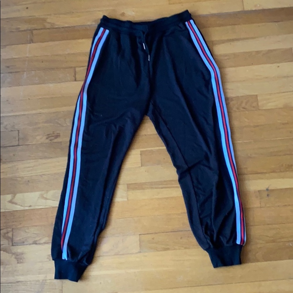 Black Side Stripe Joggers